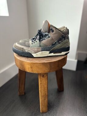 Air Jordan 3 Patchwork Camo | Size 10.5 | Olive Brown Multi | AJ3